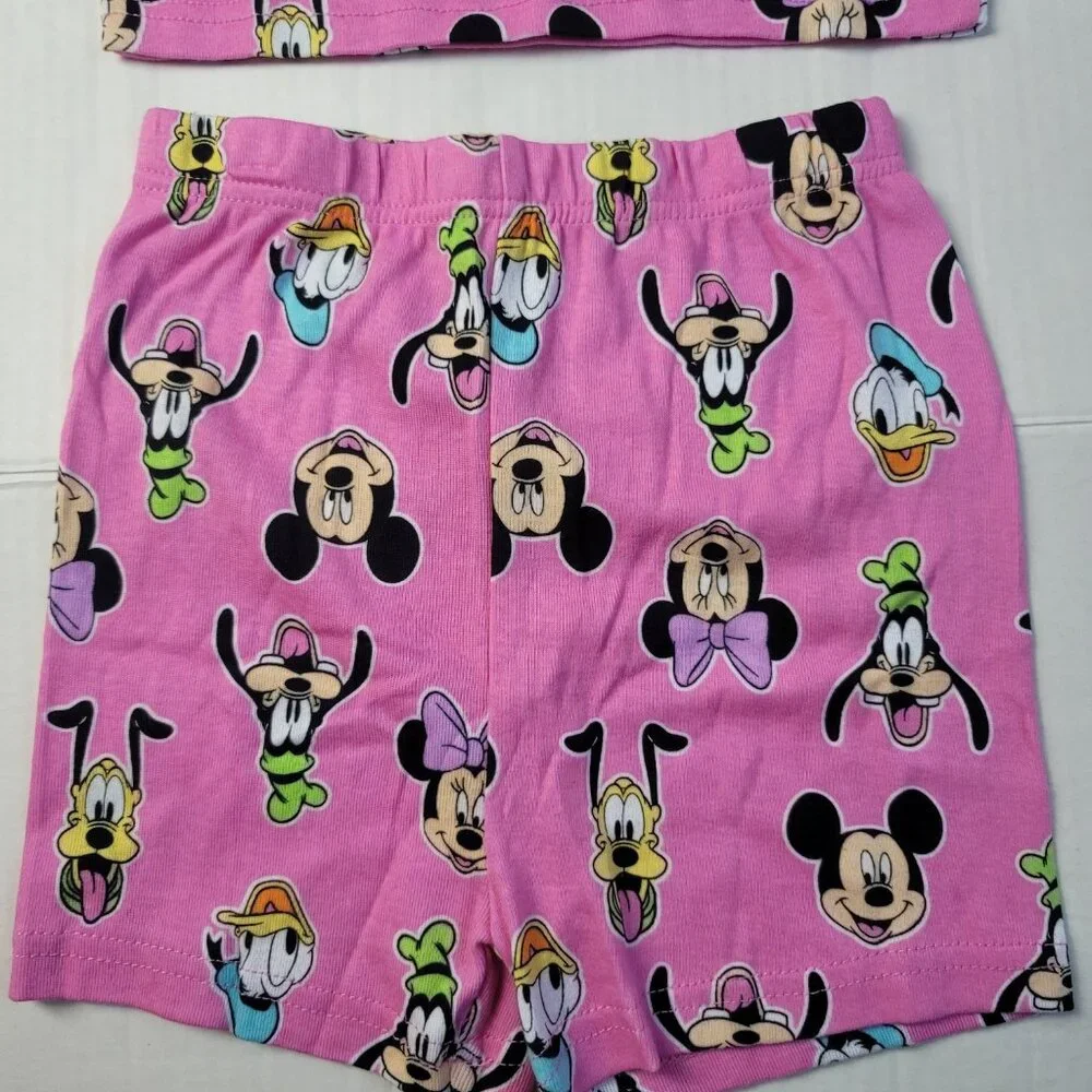 Disney Mickey & Minnie Mouse Pajama Bundle Kids Sleepwear Set Lot 2 Sets
